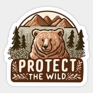 Protect The Wild Sticker